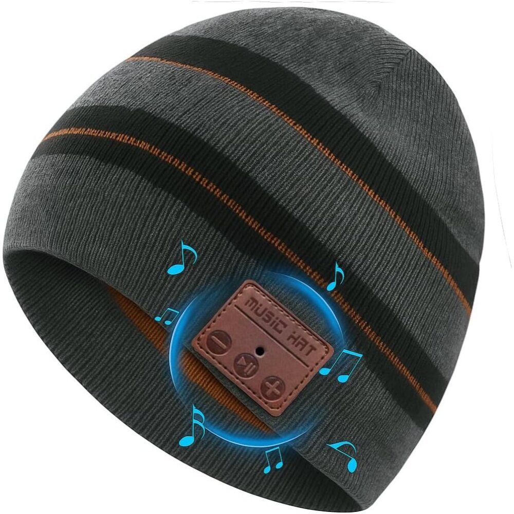Bluetooth Beanie for Men with Built-in Stereo Hea… - image 1